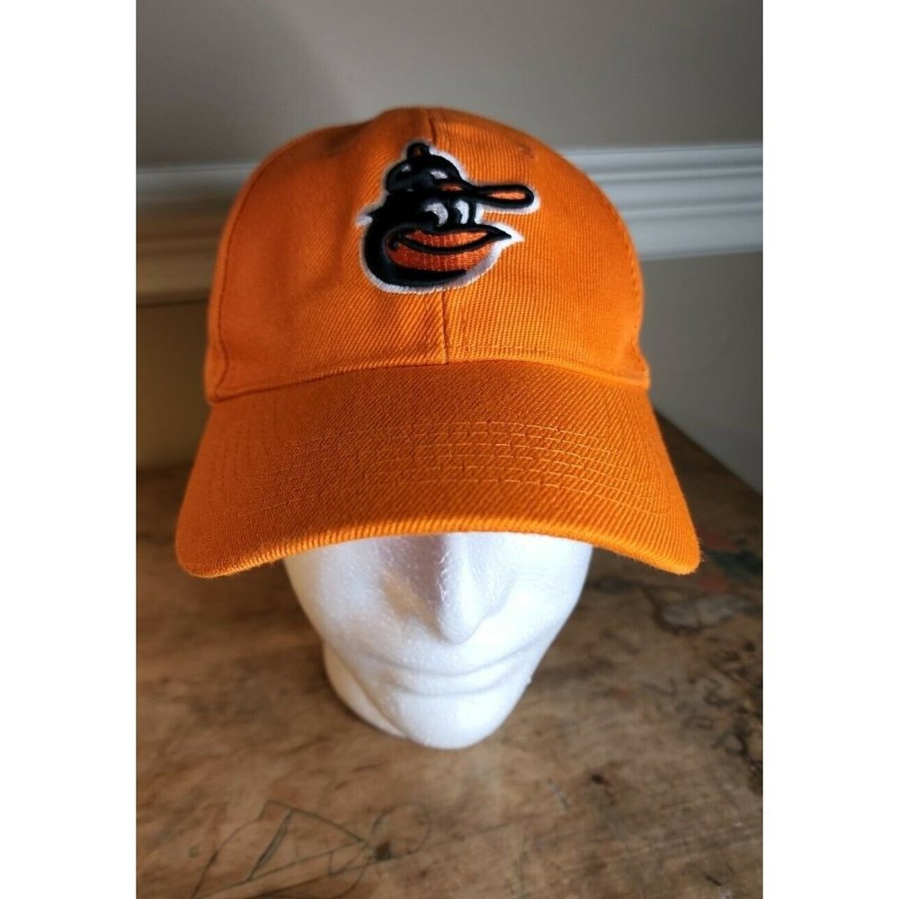 baltimore orioles adjustable orange hat major league baseball